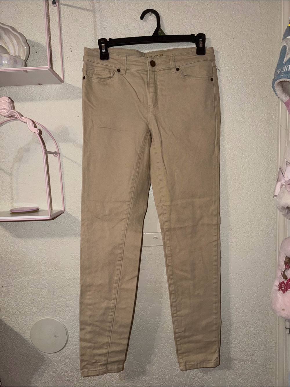 Michael Kors Women's Skinny Jeans Beige